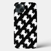 Terrier des montagnes occidental mignon - motif de