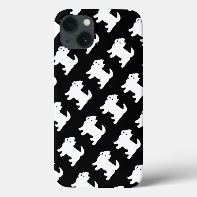 Coques Case-Mate iPhone Terrier des montagnes occidental mignon - motif de (Verso)