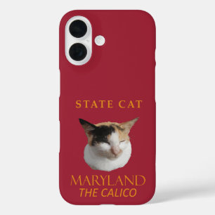 Coque Pour iPhone 16 Territoire du Maryland Chat Le Calicot