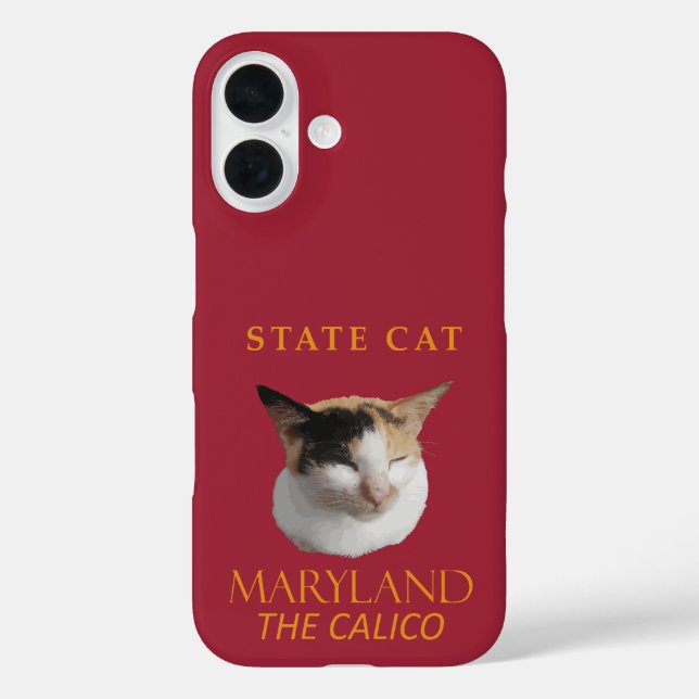 Coques Case-Mate iPhone Territoire du Maryland Chat Le Calicot (Verso)