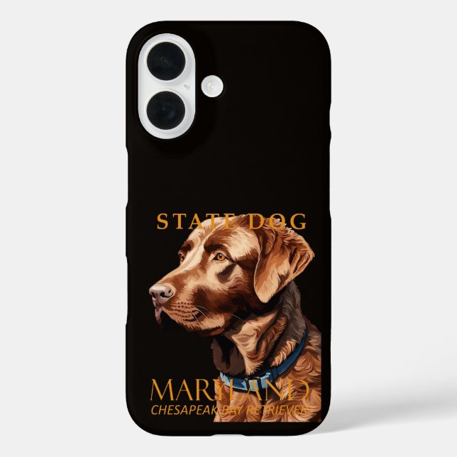 Coques Case-Mate iPhone Territoire du Maryland Chien Le Retriever (Verso)
