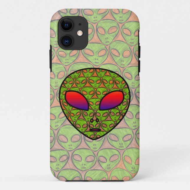 COQUES Case-Mate iPhone TÊTE ALIEN (Dos)