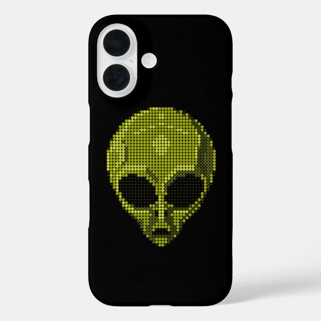 Coques Case-Mate iPhone Tête d'alien vert  (Verso)