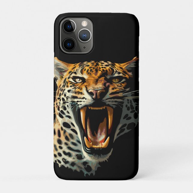 Coques Case-Mate iPhone Tête d'attaque du léopard (Dos)