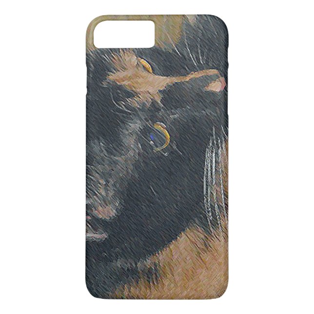Coques Case-Mate iPhone Tête de chaton calico (Dos)