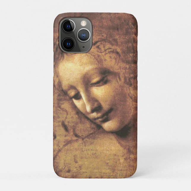 Coques Case-Mate iPhone Tête de femme La Scapigliata Léonard de Vinci (Dos)