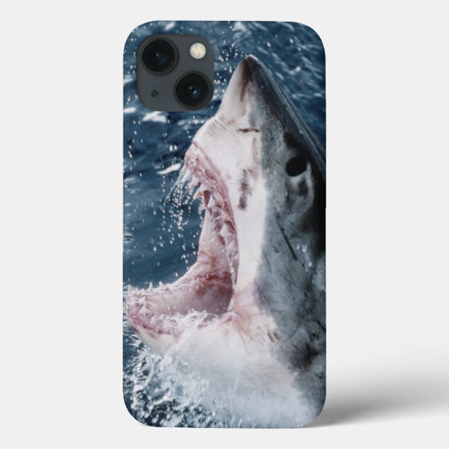 Coques Case-Mate iPhone Tête de grand requin blanc (Verso)