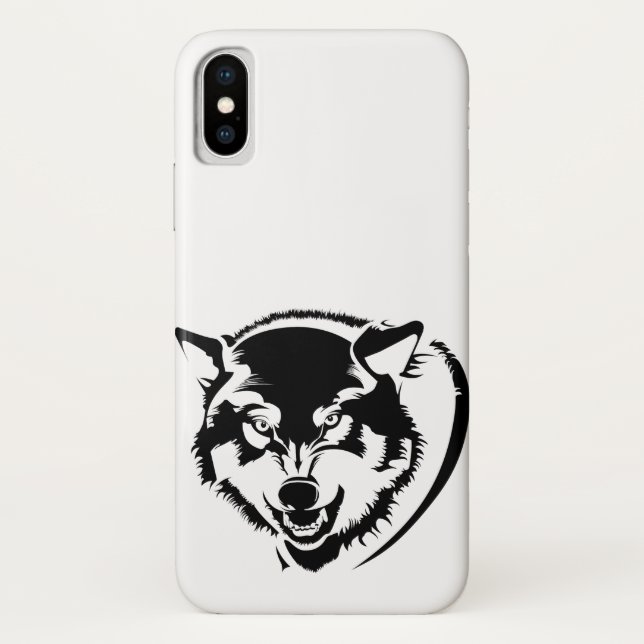 Coques Case-Mate iPhone Tête de loup (Dos)