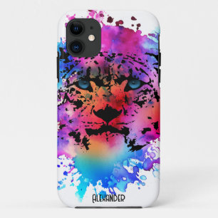 Case-Mate iPhone Case Tête de tigre d'aquarelle personnalisée