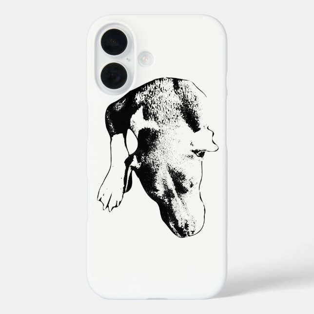 Coques Case-Mate iPhone Tête et patte de tête surélevée minimale (Verso)