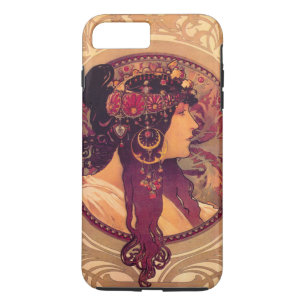 Coque iPhone 8 Plus/7 Plus Têtes byzantines : Brunette Alfons Mucha