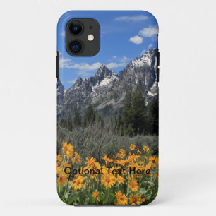 Coque iPhone 11 Tetons grand avec les fleurs jaunes