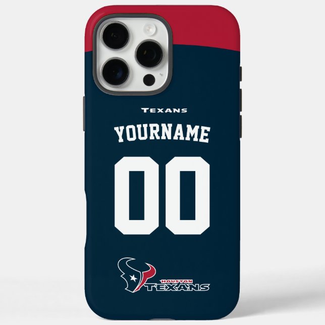 Coques Case-Mate iPhone Texans personnalisés Jersey Football Américain (Verso)