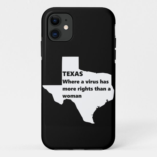 Coques Case-Mate iPhone texas droits des femmes covid blanc (Dos)