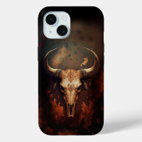 Texas Longhorn Crâne de vache rustique