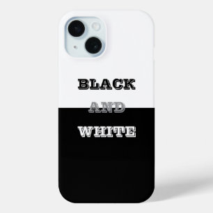 Coque Case-Mate iPhone Texte Blanc Gris Noir Et Couleurs Solides