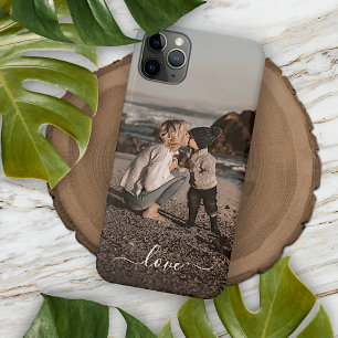 Case-Mate iPhone Case Texte d'amour simple avec photo personnalisée
