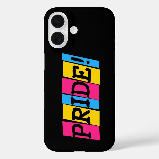 Coques Case-Mate iPhone Texte de fierté pansexuelle (Verso)
