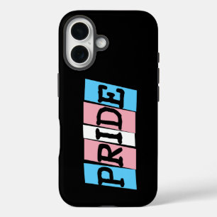 Coque Pour iPhone 16 Texte de la Fierté transgenre