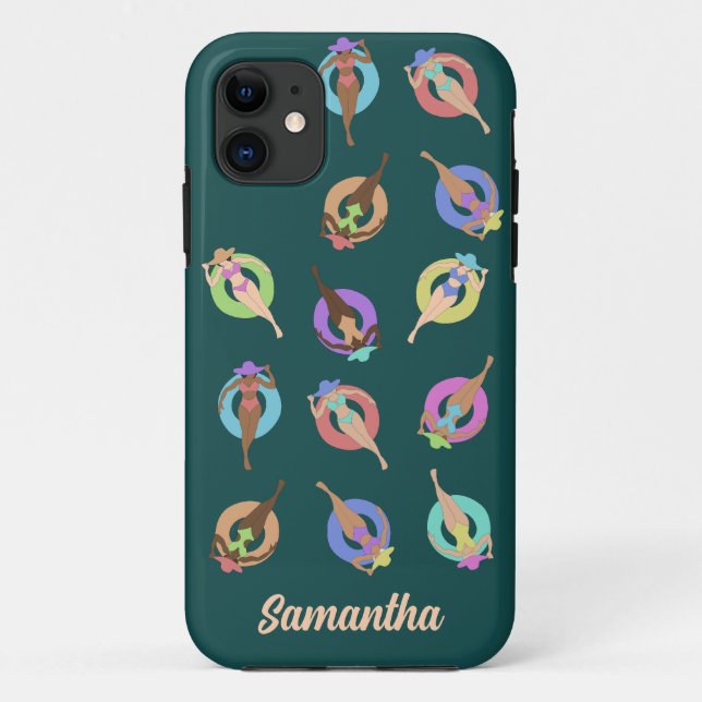 Coques Case-Mate iPhone Texte de personnalisation des filles des enfants d (Dos)