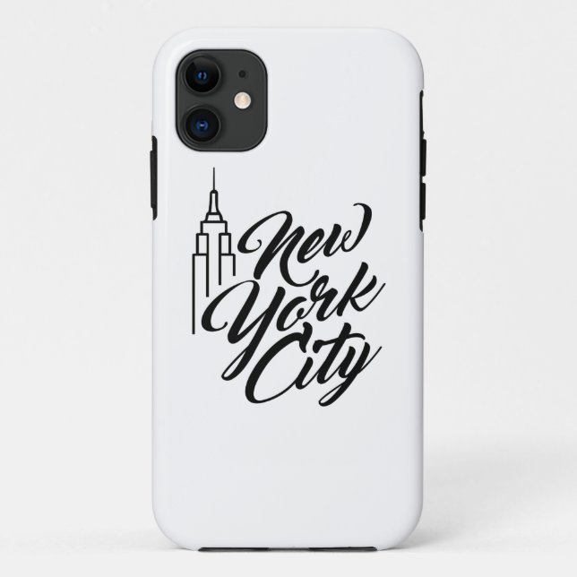 Coques Case-Mate iPhone Texte de script NYC (Dos)