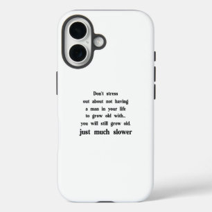 Coque Pour iPhone 16 Texte drôle sur les femmes et les hommes.