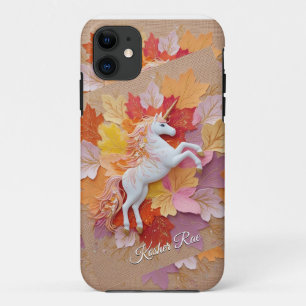 Case-Mate iPhone Case Texte Fleurs Teintes Pastel Licorne Automne Enchan