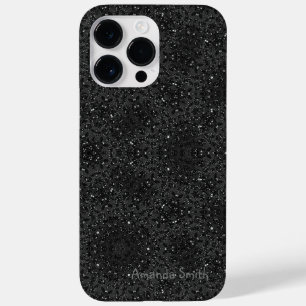 Coque Case-Mate iPhone Texte noir brillant moderne personnalisable
