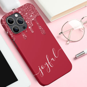 Coque Case-Mate iPhone Texte ou nom personnalisé de la Parties scintillan