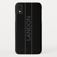 Texte personnalisable | Gras moderne noir et gris
