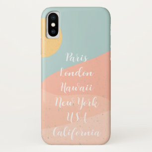Case-Mate iPhone Case Texte personnalisé design moderne tendance bleu ro
