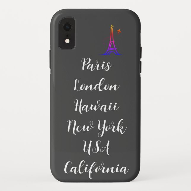 Coques Case-Mate iPhone Texte personnalisé design moderne tendance paris n (Dos)