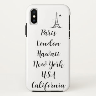 Case-Mate iPhone Case Texte personnalisé design moderne tendance paris n