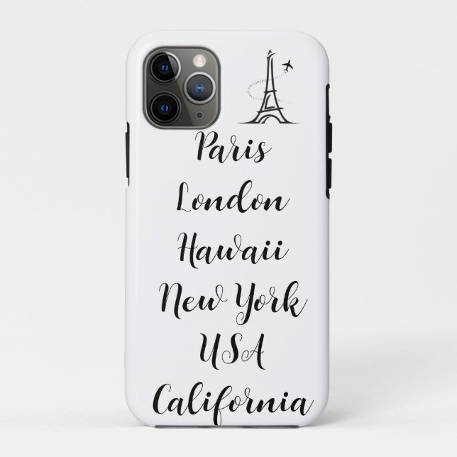 Coques Case-Mate iPhone Texte personnalisé design moderne tendance paris n (Dos)