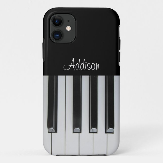 Coques Case-Mate iPhone Texte personnalisé ébène et ivoire (Dos)