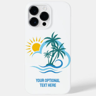 Coque Case-Mate iPhone Texte personnalisé Îles tropicales