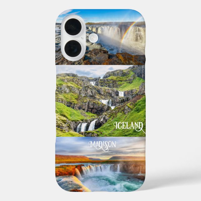 Coques Case-Mate iPhone Texte personnalisé Islande (Verso)