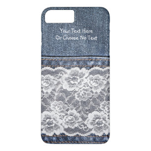 Case-Mate iPhone Case Texte personnalisé / Jeans bleu Vintage Retro Dent