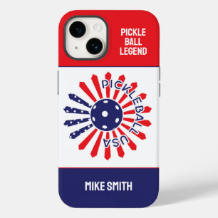 Coque Case-Mate iPhone Texte personnalisé ‼️ motif USA pickleball
