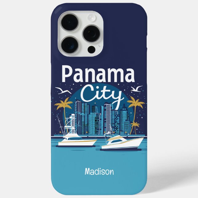 Coques Case-Mate iPhone Texte personnalisé Panama City (Verso)