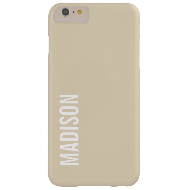 Coques Case-Mate iPhone Texte personnalisé / Tan (Dos)