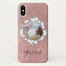 Texte photo personnalisé rose Gold Elegant