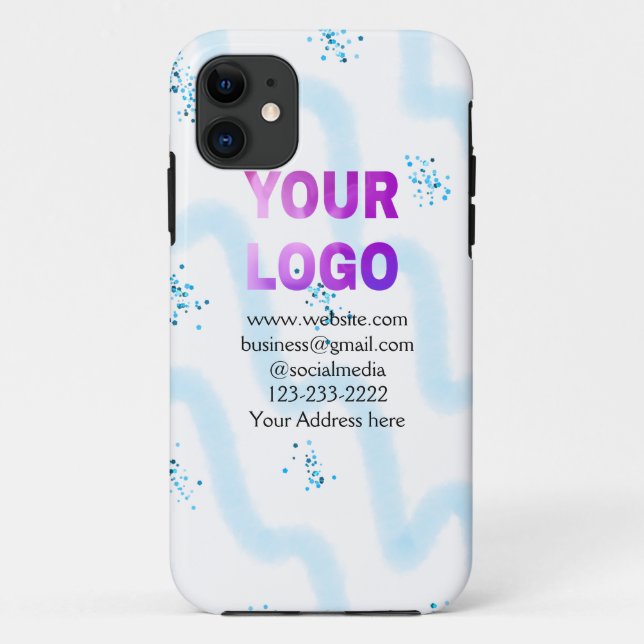 Coques Case-Mate iPhone texte simple minimal ajoutez votre logo/conception (Dos)