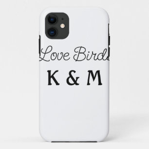 Case-Mate iPhone Case texte simple minimaliste ajoutez votre nom oiseaux