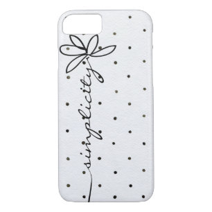 Case-Mate iPhone Case texte simplicité sur pois