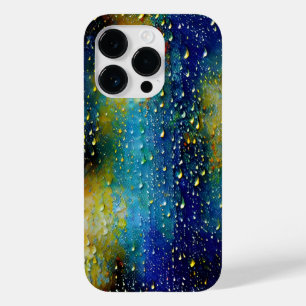 Coque Case-Mate iPhone Textes bleu jaune Aqua Crisp Fun Vivid Motif