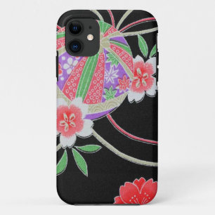 Etui iPhone Case-Mate Textile japonais de KIMONO, motif de fleuron