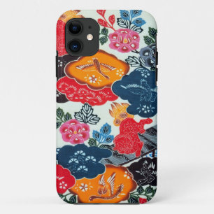 Etui iPhone Case-Mate Textile japonais vintage de kimono (Bingata)
