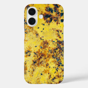 Coque Pour iPhone 16 Texture Abstrait Jaune Vibrant