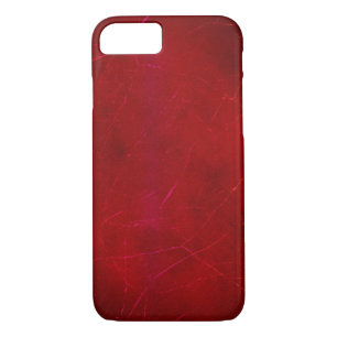 Coque iPhone 8/7 Texture Abstraite rouge-sang avec traits